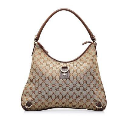 Gucci GG Canvas Abbey D-Ring Shoulder Bag (SHG-DEqq0P)