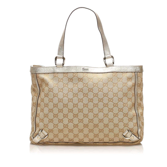 Gucci GG Canvas Abbey D- Ring Tote Bag (SHG-13535)