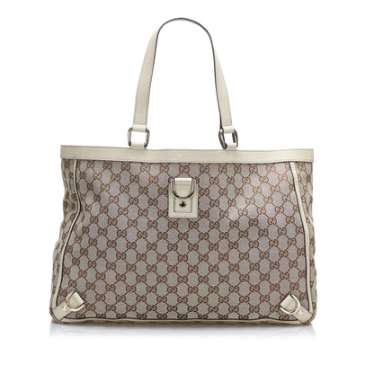 Gucci GG Canvas Abbey D-Ring Tote (SHG-sXPckG)