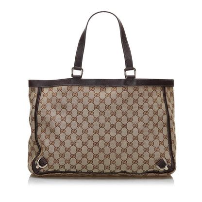 Gucci GG Canvas Abbey D-Ring Tote (SHG-mTyyiF)