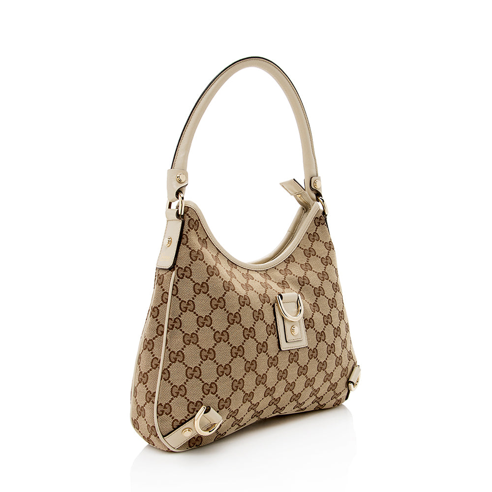 Gucci GG Canvas Abbey Medium Hobo