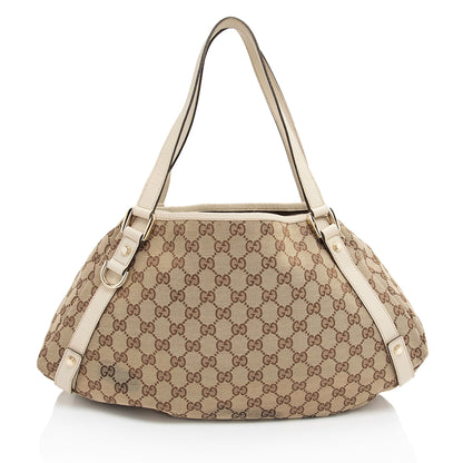 Gucci GG Canvas Abbey Medium Shoulder Bag (SHF-KbPV8L)