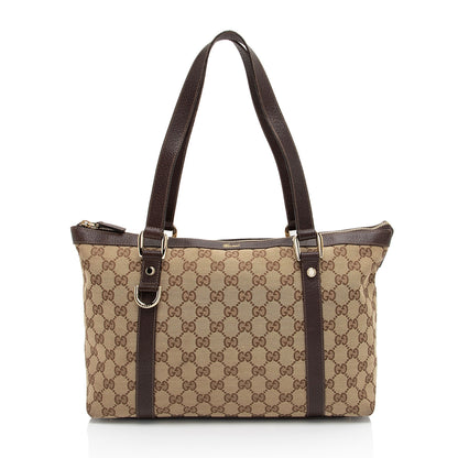 Gucci GG Canvas Abbey Medium Tote (SHF-3Yofcp)