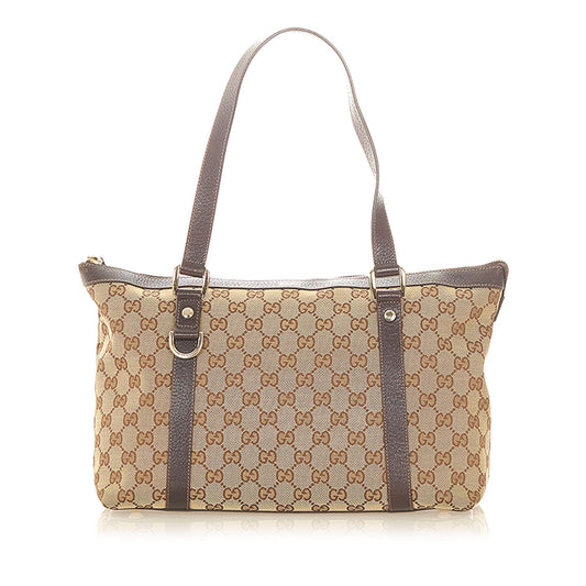 Gucci GG Canvas Abbey Tote Bag (SHG-20420)