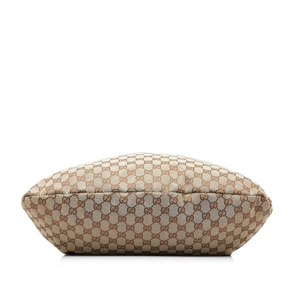 Gucci GG Canvas Bamboo Studded Handbag (SHG-ZJWXNq)