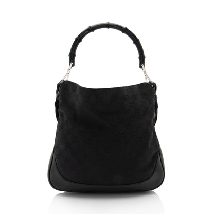 Gucci GG Canvas Bamboo Top Handle (SHF-TMDZ2h)