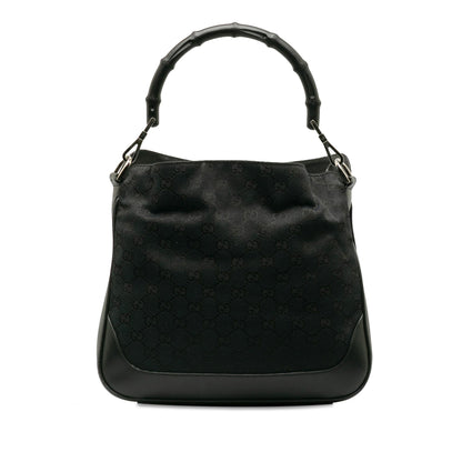 Gucci GG Canvas Bamboo Web Satchel (SHG-pA9yyO)