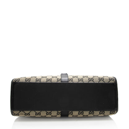 Gucci GG Canvas Bardot Satchel