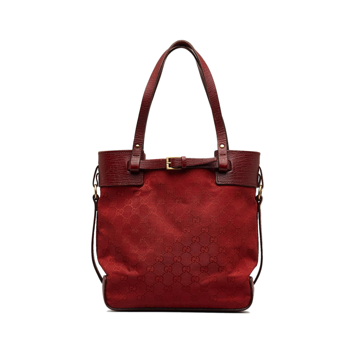 Gucci GG Canvas Belt Tote Bag (SHG-HTluvU)