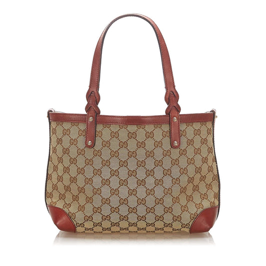 Gucci GG Canvas Craft Tote Bag (SHG-17776)
