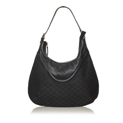Gucci GG Canvas Crest Hobo Bag
