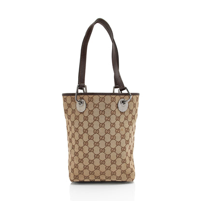Gucci GG Canvas Eclipse N/S Small Tote (SHF-QqGTJE)