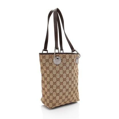 Gucci GG Canvas Eclipse N/S Small Tote (SHF-QqGTJE)