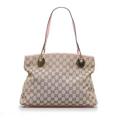 Gucci GG Canvas Eclipse Tote (SHG-YupSAN)