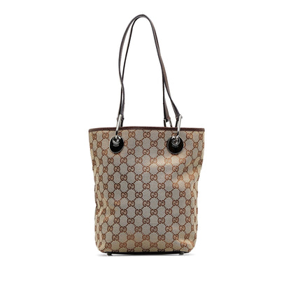 Gucci GG Canvas Eclipse Tote (SHG-soyDj3)