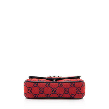 Gucci GG Canvas GG Marmont Super Mini Flap Bag