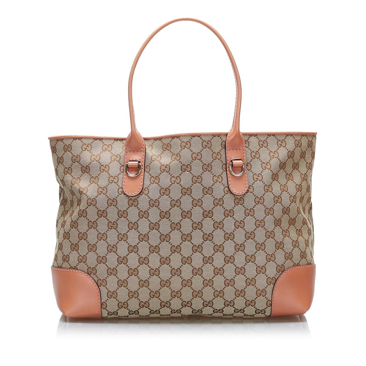 Gucci GG Canvas Heart Bit Tote (SHG-3fnCTw)