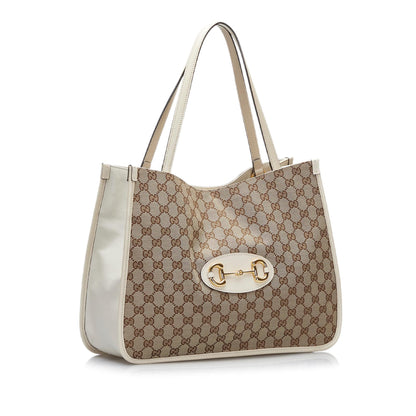 Gucci GG Canvas Horsebit 1955 (SHG-Ks7vuB)
