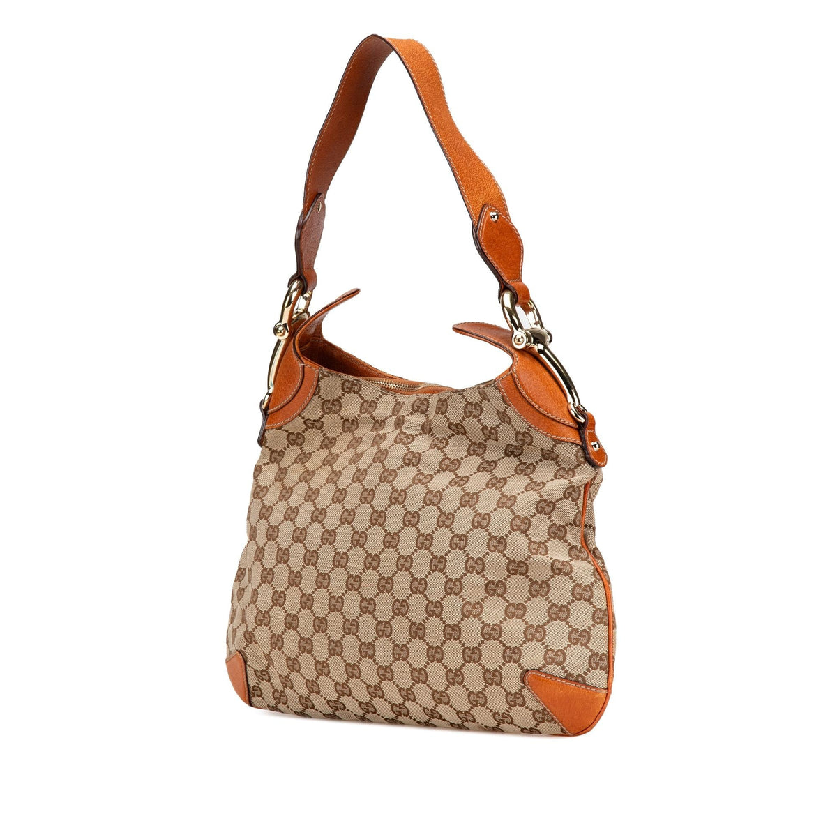Gucci GG Canvas Horsebit Creole Hobo Bag
