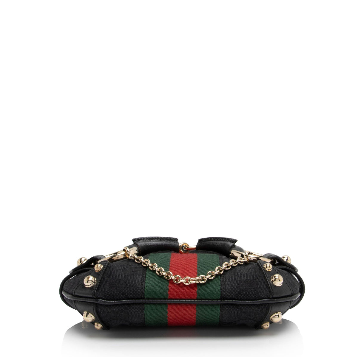 Gucci GG Canvas Horsebit Small Shoulder Bag (SHF-o36FPX)