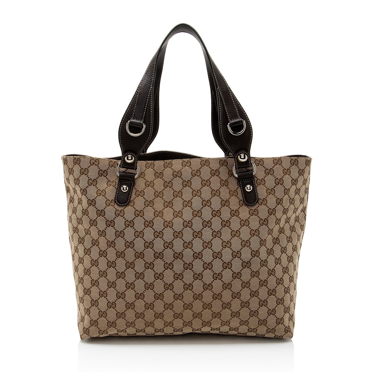 Gucci GG Canvas Icon Bit Medium Tote (SHF-1bZhea)