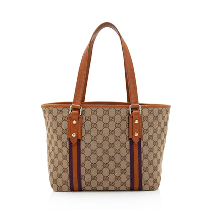 Gucci GG Canvas Jolicoeur Medium Tote (SHF-JDa0i6)