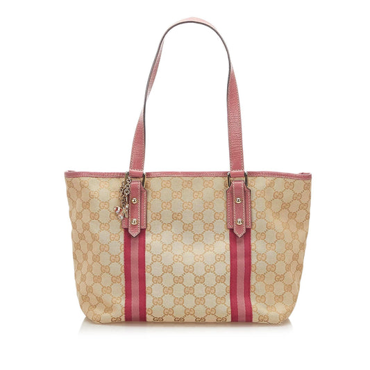 Gucci GG Canvas Jolicoeur Tote Bag (SHG-18755)