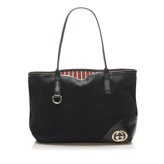 Gucci GG Canvas New Britt Tote Bag (SHG-15203)
