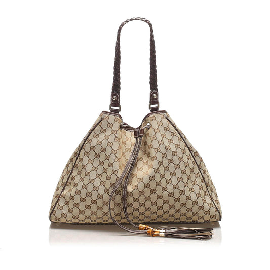 Gucci GG Canvas Peggy Tote Bag (SHG-14057)