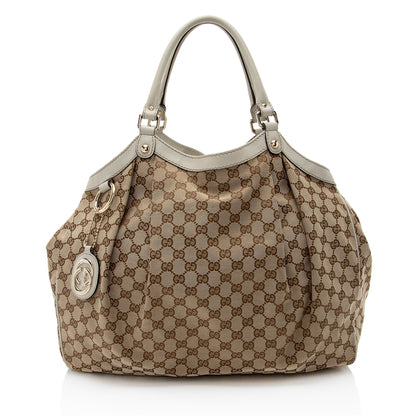 Gucci GG Canvas Sukey Large Tote (SHF-BJePFB)