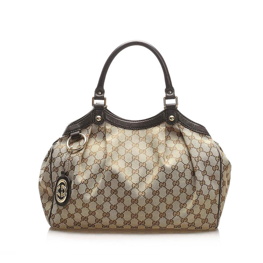 Gucci GG Canvas Sukey Tote Bag (SHG-15407)