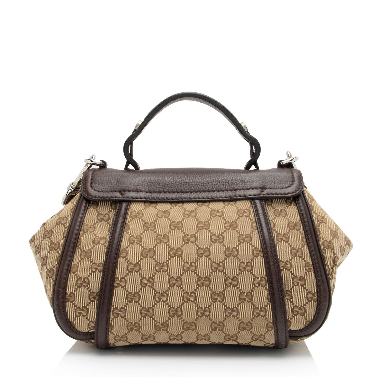 Gucci GG Canvas Techno Horsebit Top Handle (SHF-M1IDuu)