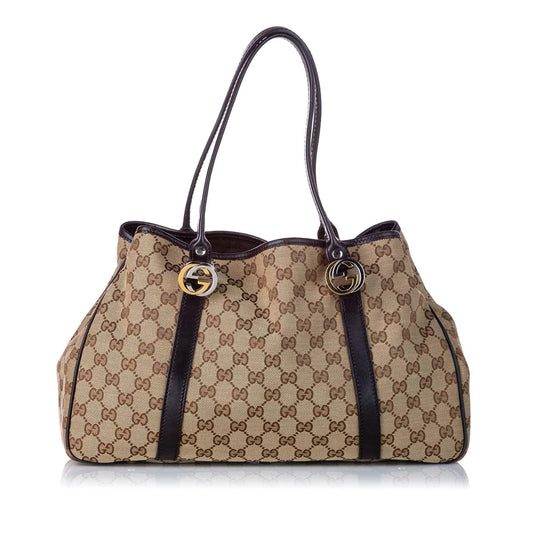 Gucci GG Canvas Twins Tote Bag (SHG-20699)