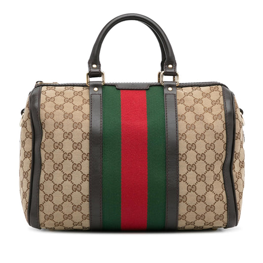 Gucci GG Canvas Web Joy Boston (SHG-N7r8cM)