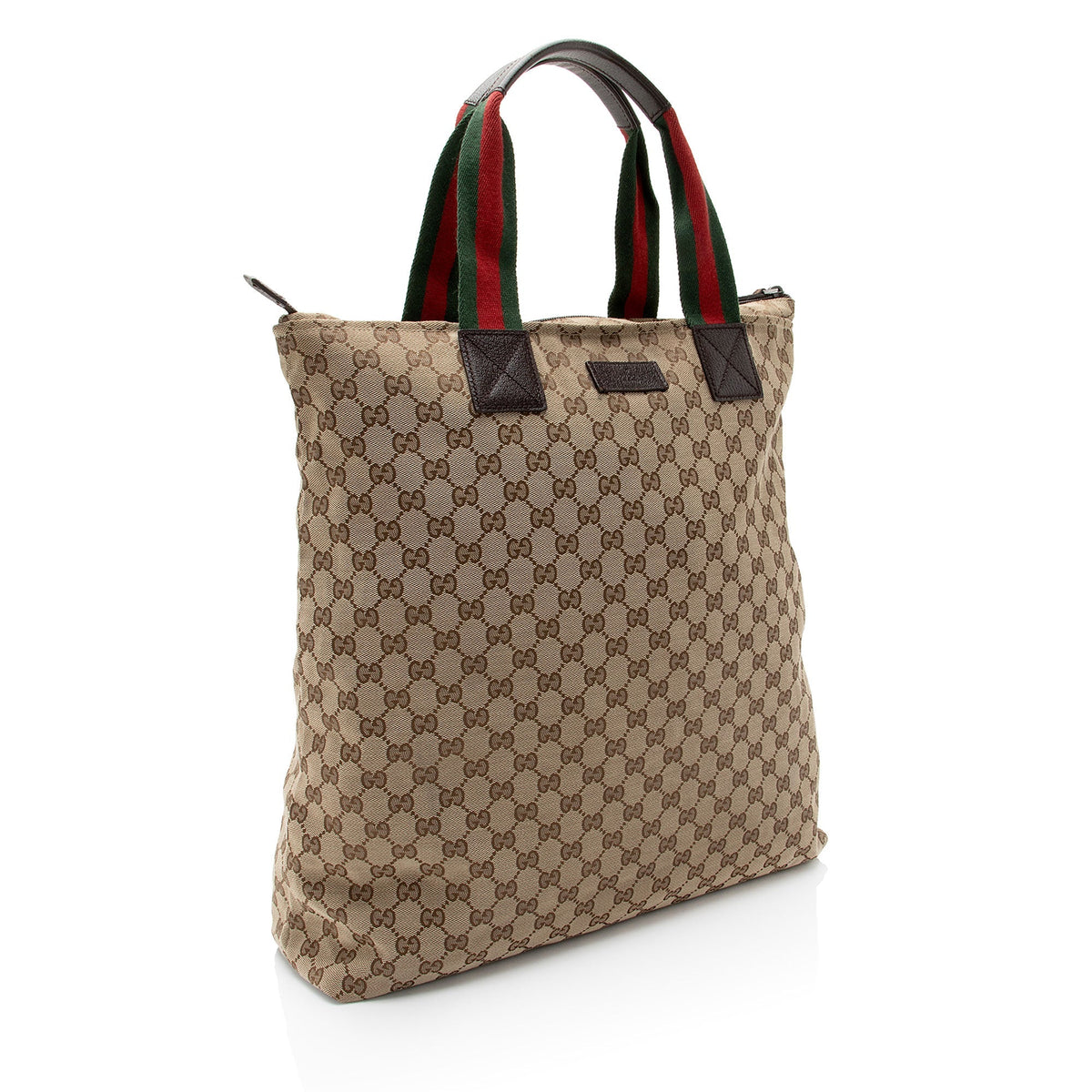 Gucci GG Canvas Web N/S Large Tote (SHF-3n3x28)