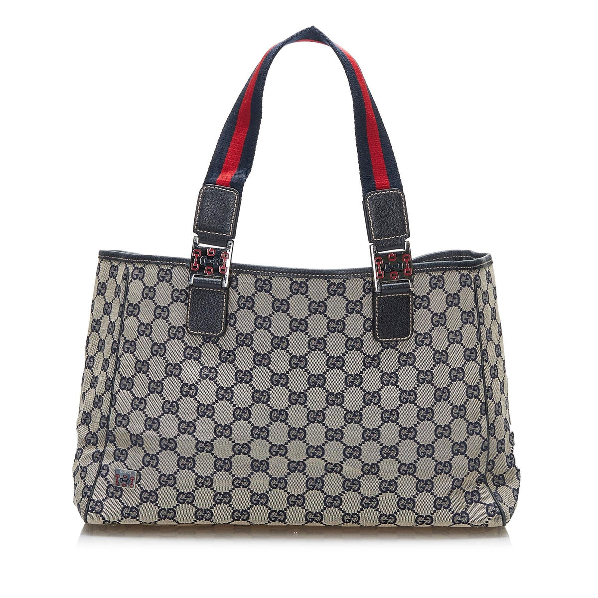 Gucci GG Canvas Web Pop Tote Bag (SHG-8Vt96e)