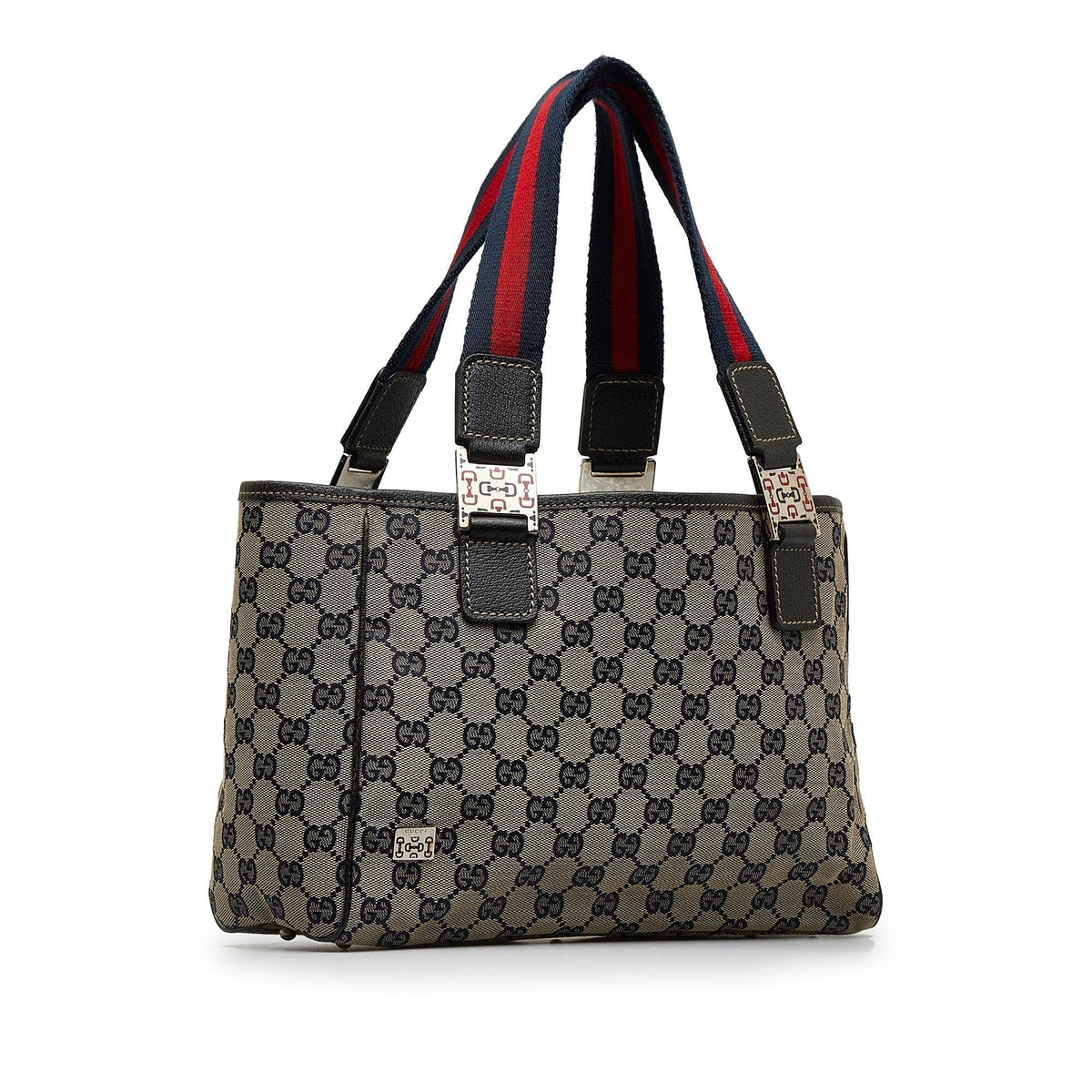 Gucci GG Canvas Web Pop Tote (SHG-nSmaB0)