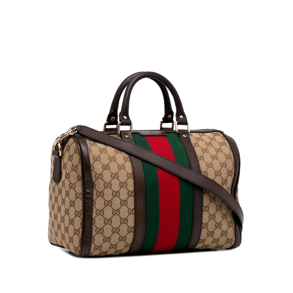 Gucci GG Canvas Web Satchel (SHG-u1ER4H)