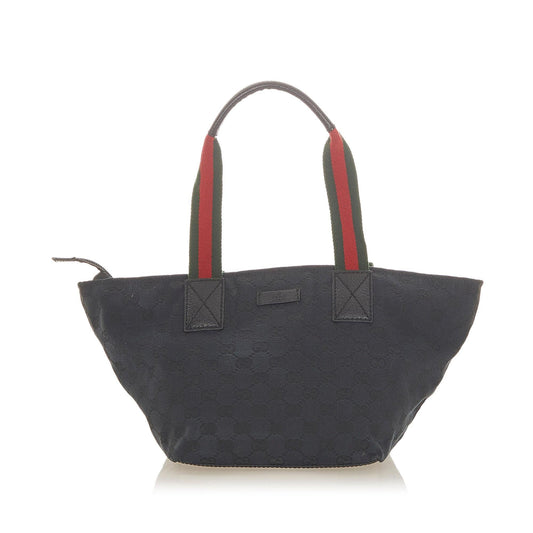 Gucci GG Canvas Web Tote Bag (SHG-19720)