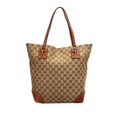 Gucci GG Charm Canvas Tote Bag