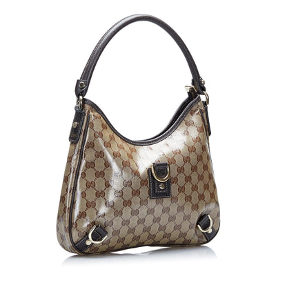 Gucci GG Crystal Abbey D-Ring Shoulder Bag (SHG-GdAetG)