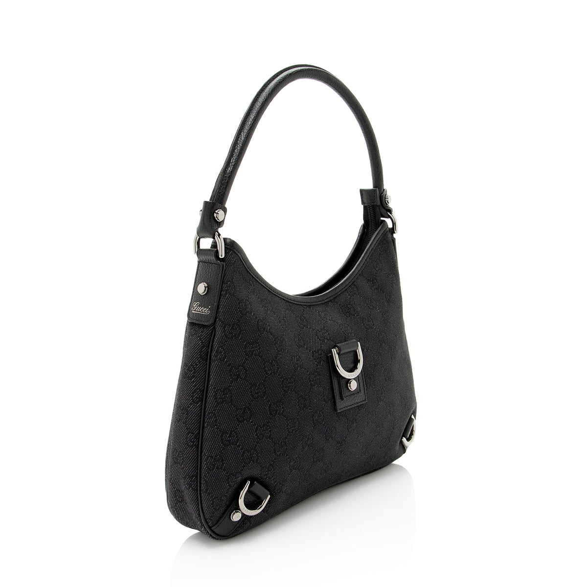 Gucci GG Denim Abbey Small Hobo