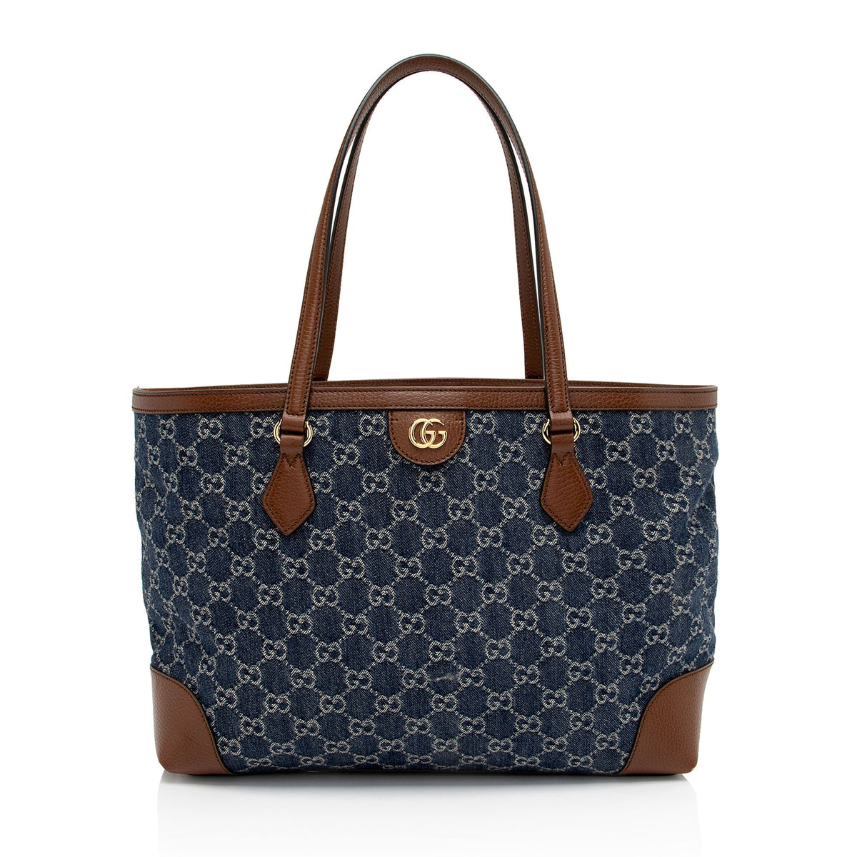 Gucci GG Denim Ophidia Medium Tote (SHF-mPOLzg)