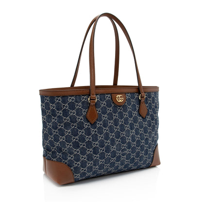 Gucci GG Denim Ophidia Medium Tote (SHF-mPOLzg)
