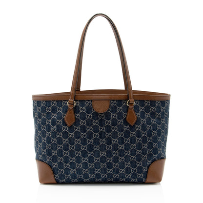 Gucci GG Denim Ophidia Medium Tote (SHF-YdRSNY)