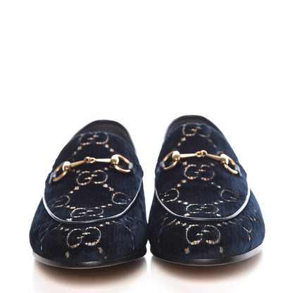 Gucci Velvet GG Jordaan Loafers