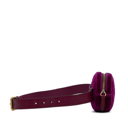 Gucci GG Marmont Velvet Belt Bag (SHG-NELUgw)