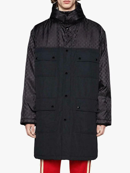 Gucci Men's Black GG Nylon Large Jacket