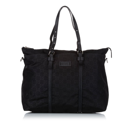 Gucci GG Nylon Satchel (SHG-zPVamU)