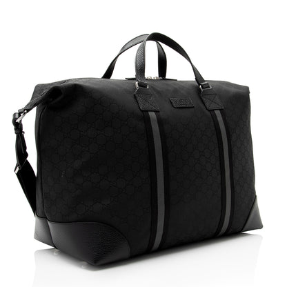 Gucci GG Nylon Travel Duffle Bag (SHF-EZRm68)